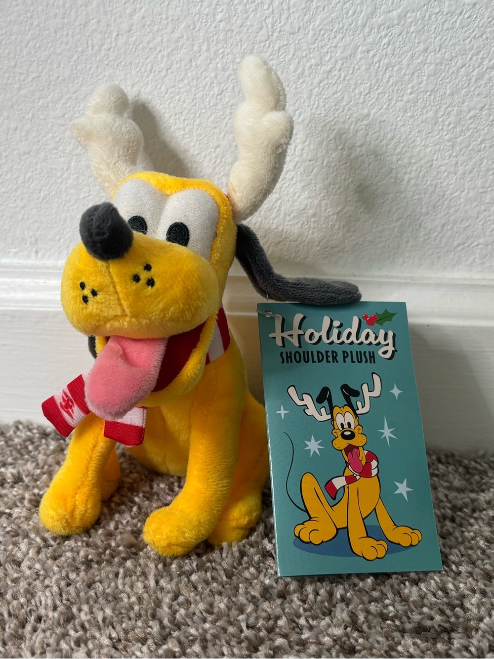Disney Cruise Line Pluto Holiday Shoulder Plush